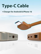 6000mah Ultra Slim Built in Cables Power Bank, Card Size Built in USB C Cords - Image 6