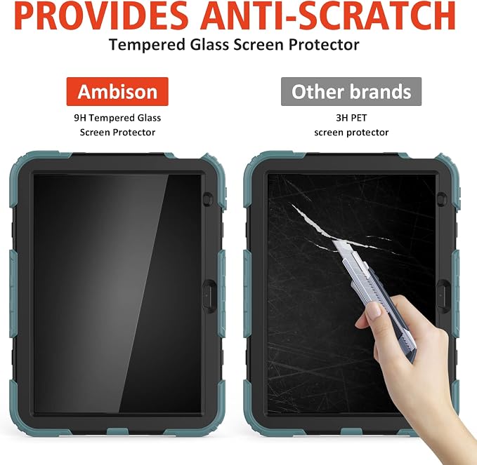 Ambison Case for iPad A16 11th/10th Generation 11"/10.9'' 2025/2022, Heavy Duty - Image 7