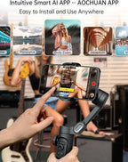 Phone Gimbal Stabilizer 3-Axis Smartphone Foldable Handheld Gimbal - Image 5