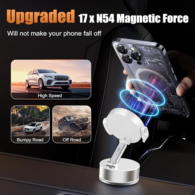 OOCC Magnetic Phone Holders for Your Car, 360°Rotating Adjustable Magsafe Car - Image 2