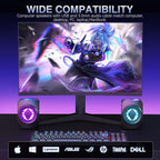 Computer Speakers, RGB PC Speakers, USB Powered 3.5mm Aux Speaker - Image 7