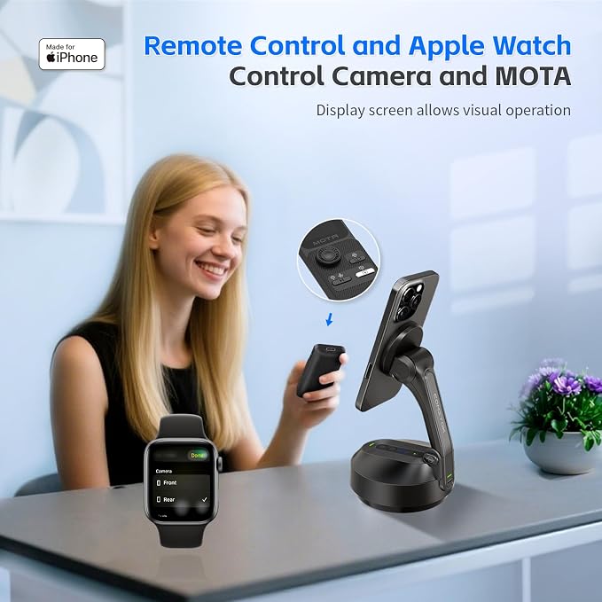 MOTA Tripod Stand Only for iPhone, Foldable Gimbal Stabilizer - Image 8