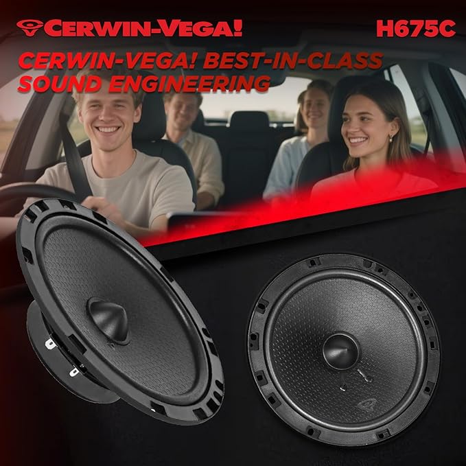 CERWIN-VEGA! HED 2025 Edition – 6.75” 2-Way Coaxial Full Range Speaker System - Image 7