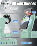300W Wireless Charger for Samsung, Zutspzss 10 in 1 Wireless Charging Station - Image 2
