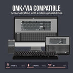 EPOMAKER Galaxy100 QMK/VIA Wireless Gaming Keyboard, Aluminum Shell, - Image 4
