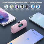 Samll Portable Charger for iPhone 16/15 Series, 5000mAh 3A PD USB C Power Bank - Image 3
