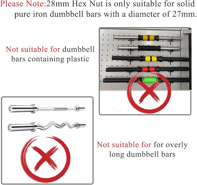 Lamoutor 2Pcs Anti-Slip Hex Nut Collar Screw - Image 3