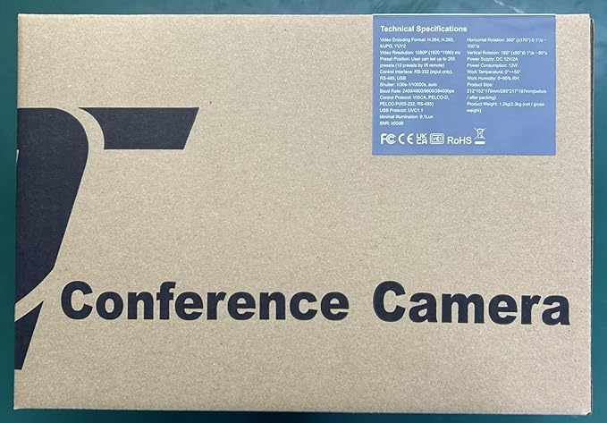 PTZ Camera 20X Optical Zoom Conference Room USB3.0 HDMI 1080P 60FPS Wide Angle - Image 12