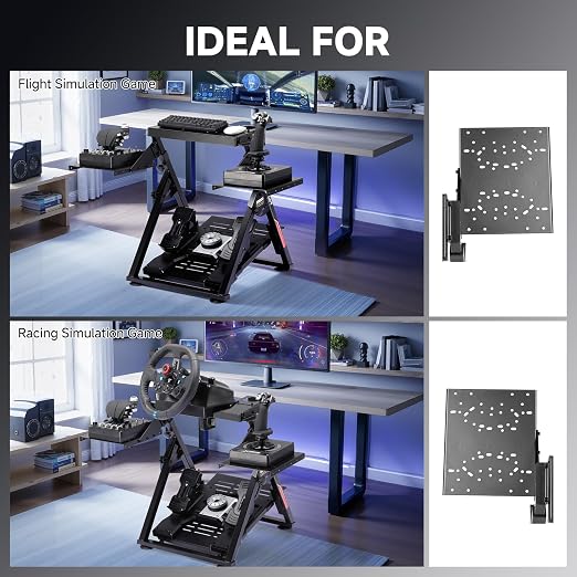 GTPLAYER Flight Racing Simulation Stand Foldable Gaming Stand Compatible - Image 3