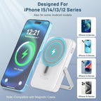 Wireless Portable Charger 10000mAh, Magnetic Power Bank - Image 3