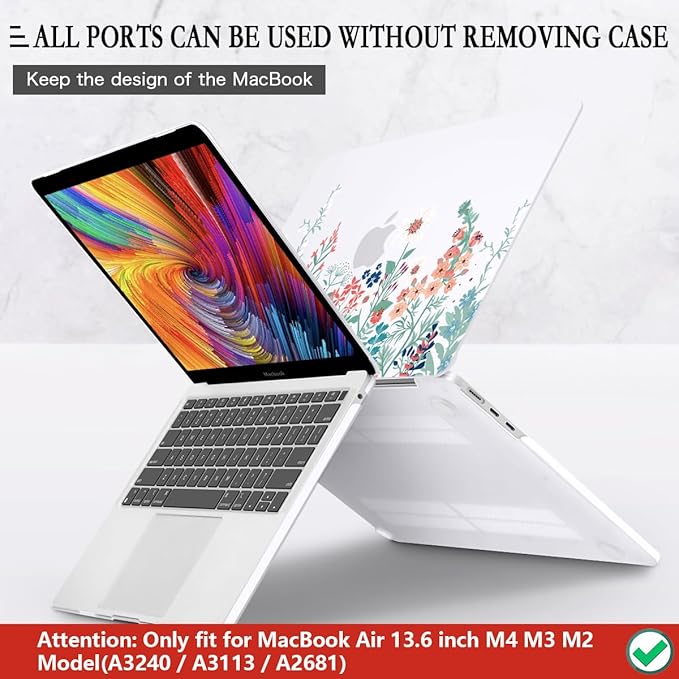 CISSOOK for MacBook Air 13.6 Inch Case 2022 2023 2024 2025 Release Model A2681 - Image 5