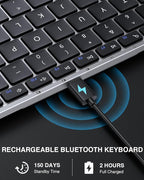 ProtoArc Foldable Bluetooth Keyboard, XK01 Full-Size Portable Keyboard - Image 7