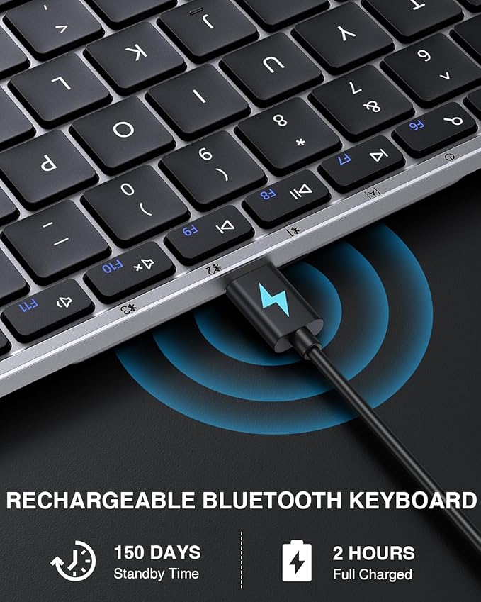 ProtoArc Foldable Bluetooth Keyboard, XK01 Full-Size Portable Keyboard - Image 7