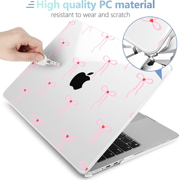 MEEgoodo Case for M4/M3/M2 MacBook Air 13.6 inch Case 2025 2024 2022, Fit Model - Image 4