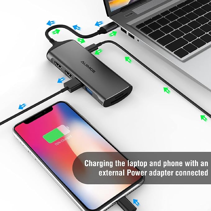 USB C Docking Station Dual Monitor, 7-in-1 Laptop Dock - Image 6