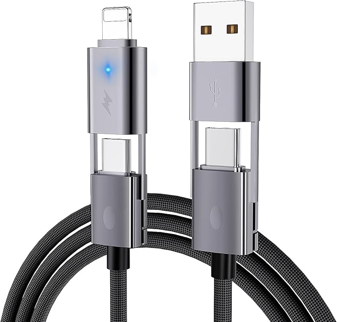 4 in 1 USB C Cable, PD 65W 27W, 480Mbps Data Transfer, Compatible by bobosogo