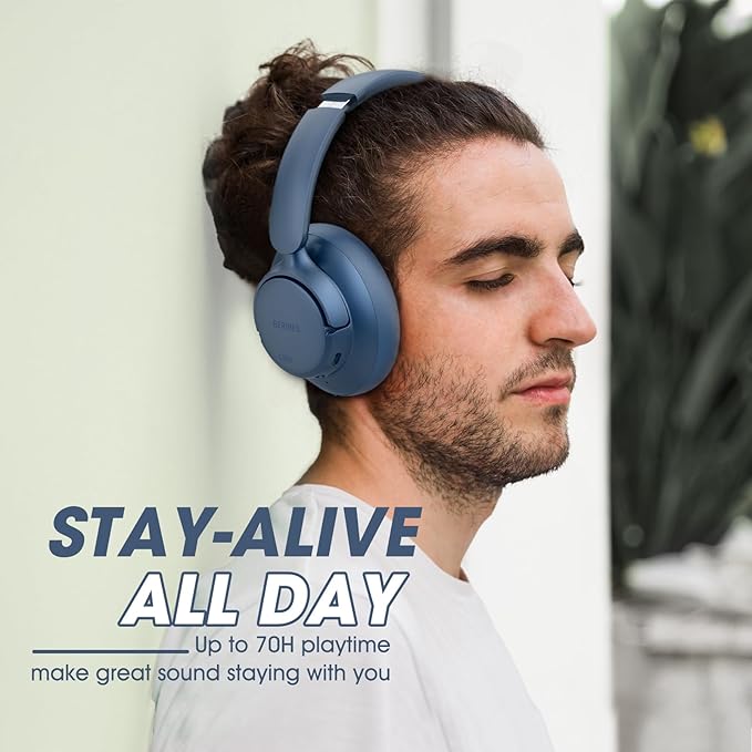 BERIBES Upgraded Hybrid Active Noise Cancelling Wireless Headphones - Image 5