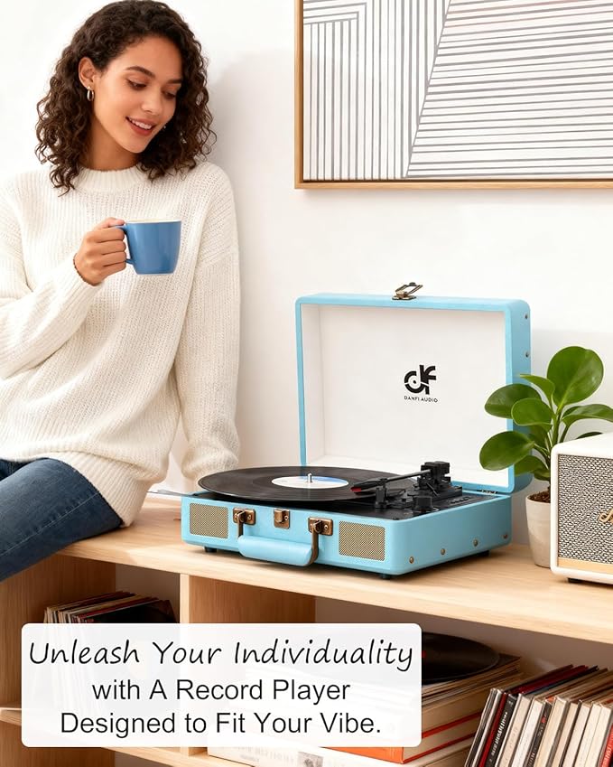 Vinyl Record Player Suitcase - Image 9