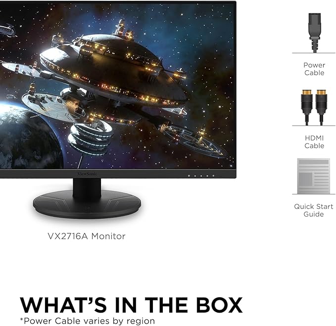 ViewSonic VX2716A 27 Inch 1080p 1ms 120Hz IPS Gaming Monitor - Image 6