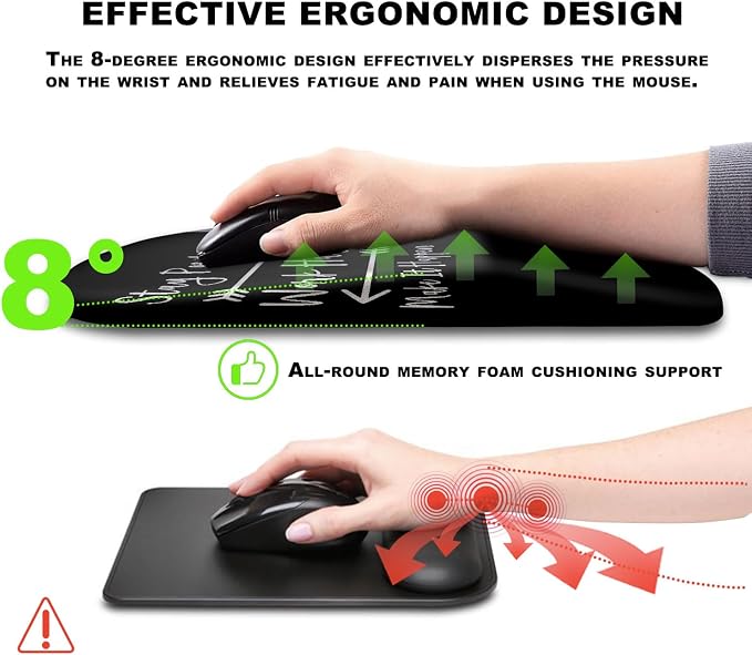 Mouse Pad Wrist Support, Ergonomic Mouse Pad - Image 5