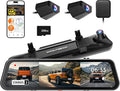 WOLFBOX G900 Tripro Bumper Version 3 Channel 4K Mirror Dash Cam, STARVIS 2 by WOLFBOX