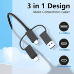 USB C Lightning USB3.0 Multi Card Reader - Image 3