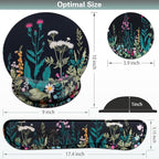 Mouse Pad with Wrist Rest Set, Qomolama 3-in-1 Wrist Support Mouse Pad Set - Image 4