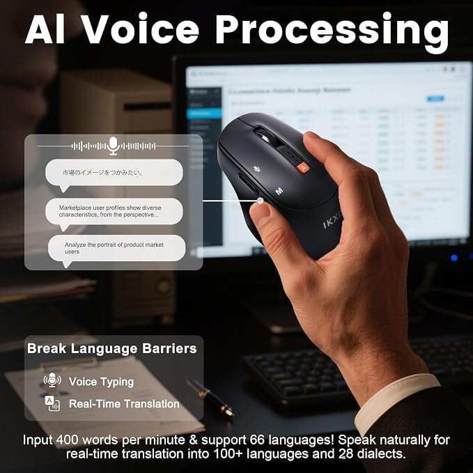 AI Wireless Mouse for PC Laptop Bluetooth Mouse - Image 2
