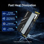 2TB NVMe SSD PCIe Gen4 M.2 SSD for PS5, Internal Gaming 3D NAND SLC Cache Solid - Image 4