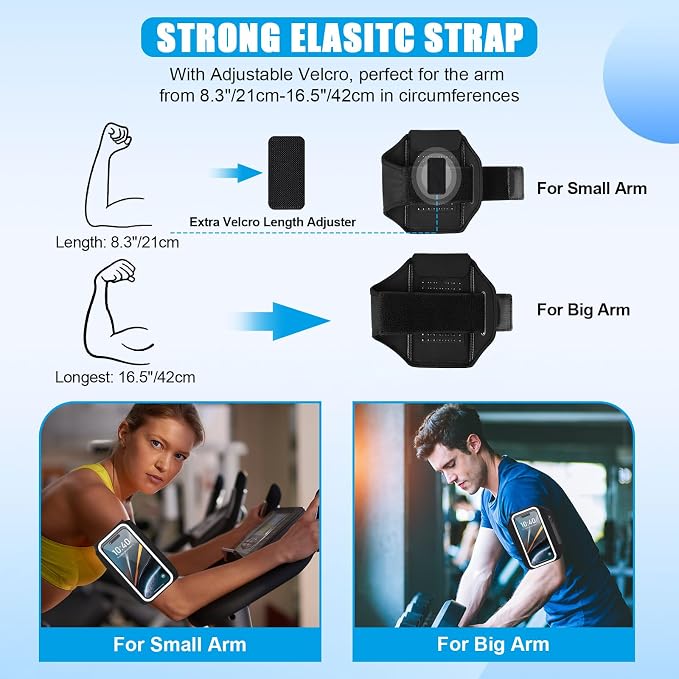 Running Phone Armband with Earphone Holder - Image 5