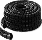 Spiral Wrap Cable Protector, Safe 2.0" Od x 20' Pre Cut Lengths Hydraulic Hose by Innconee