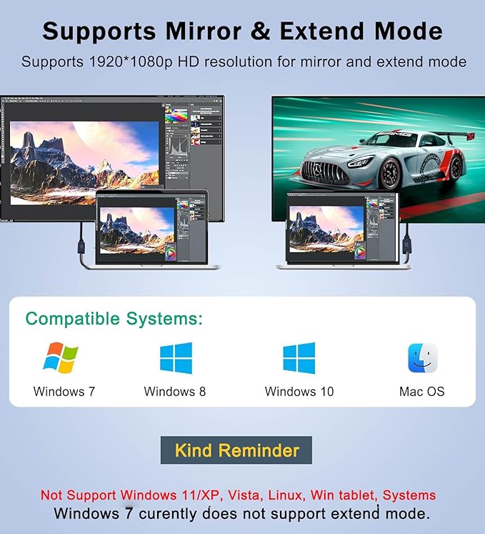 USB 3.0 to HDMI Adapter, USB 3.0 Hub - Image 5