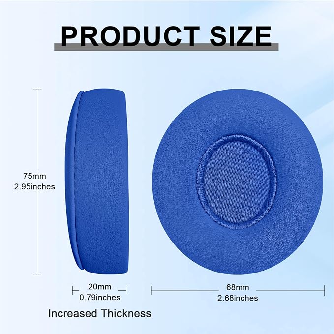 Replacement Ear Pads for Beats Solo 2 & Solo 3 Wireless On-Ear Headphones - Image 2
