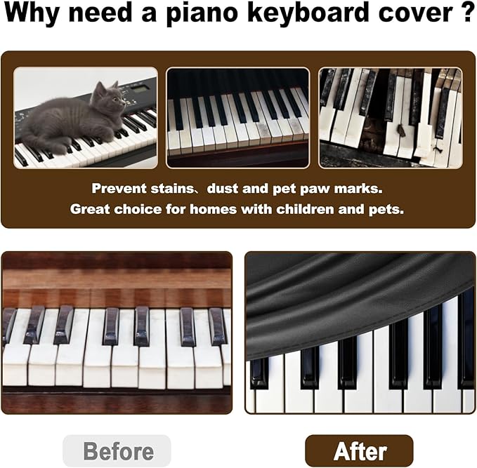 Explore Land 88 Keys Digital Piano Dust Cover - Image 4