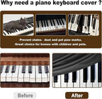 Explore Land 88 Keys Digital Piano Dust Cover - Image 4
