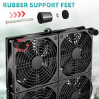 Wathai 120mm x 4 Router TV Box Fan 110v - 240v Big Airflow - Image 4