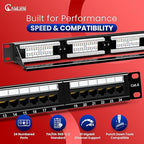 NewYork Cables 24 Port Cat6 Patch Panel – 10Gb Ethernet, 1U Rackmount 19-Inch - Image 2