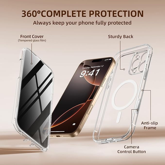 BERFY Magnetic for iPhone 16 Pro Case, Compatible - Image 9