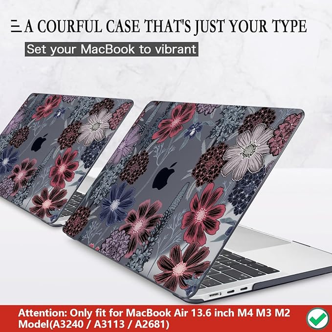 CISSOOK Compatible with MacBook Air 13.6 inch Case 2022 2023 2024 2025 Model - Image 3