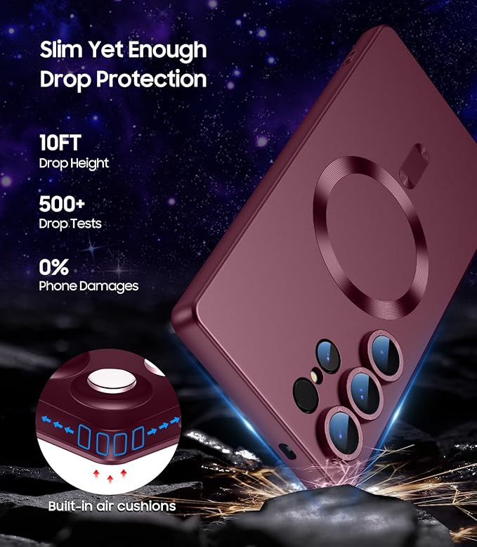 Magnetic for Samsung Galaxy S25 Ultra Case Slim Soft Silicone Bumper Shockproof - Image 5