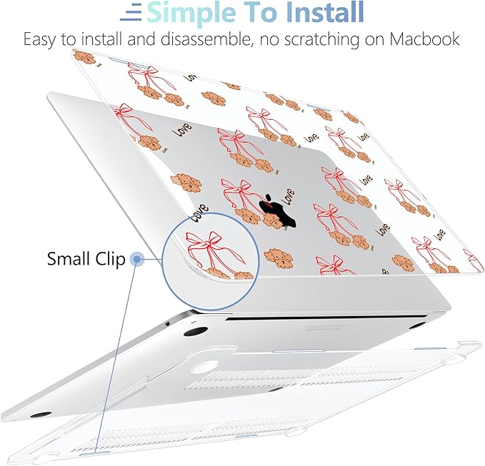 MEEgoodo Case for MacBook Pro 13 inch Case 2022 2021 2020 New A2338 M2/M1 A2251 - Image 4