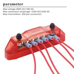 Recoil BBS25P Bus Bar 2 x M5 Studs and 5 Screw Terminals Power Distribution - Image 4
