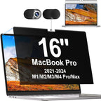 Privacy Screen MacBook Pro 16 Inch 2021-2024, Magnetic Removable Anti Blue by Mamol