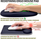 Hokafenle Ergonomic Mouse Pad Wrist Support, Terraced Slope Carpal Tunnel Wrist - Image 2