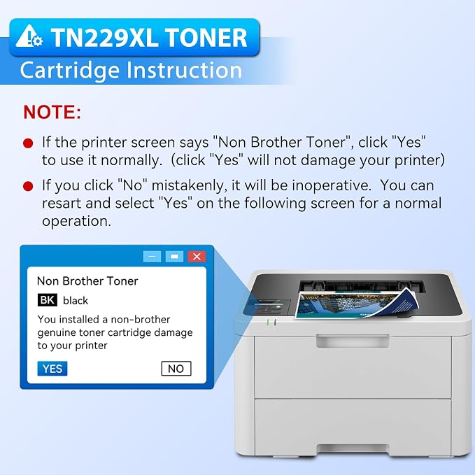 TN229XL TN229 Toner 5 Pack Compatible Replacement - Image 6