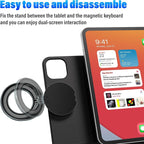 Magnetic Phone Holder for Magic Keyboard, Slim Portable Foldable Magnetic Phone - Image 2