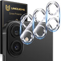 UniqueMe for 3 Pack iPhone 16 / iPhone 16 Plus Camera Lens Protector by UniqueMe