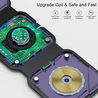 Wireless Charger 3 in 1, RTOPS Magnetic Travel Wireless Charging Station - Image 5