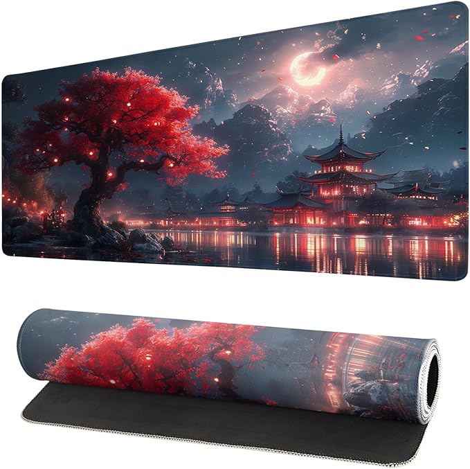 Gaming Mouse Pad Desk Pad, Extended Big Mouse Pad, 31.5x11.8 Inch Long Computer - Image 2