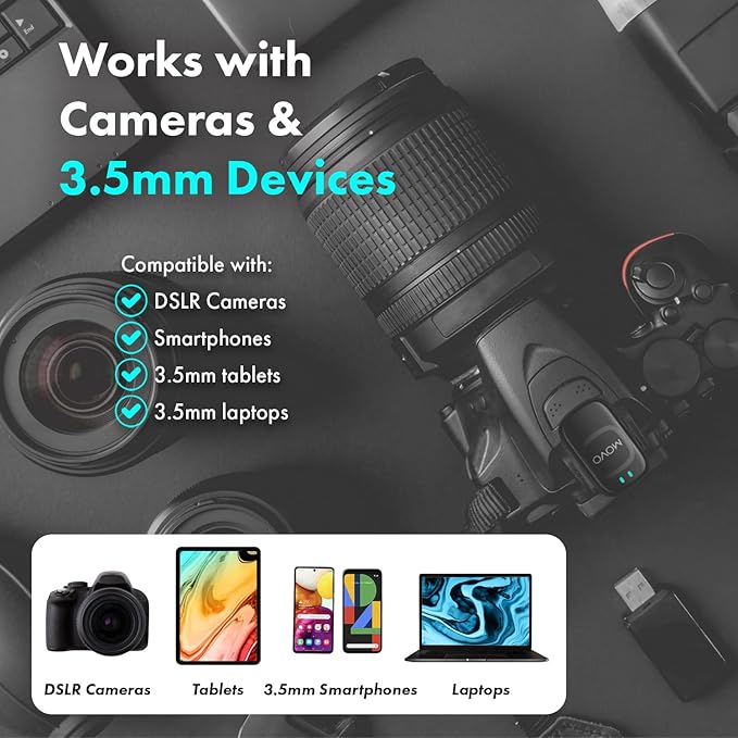 Movo NanoMic Wireless Lavalier Microphone - Image 4
